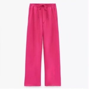 Zara size Large  Women's Pink Drawstring Pants